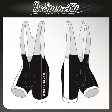 Picture of SCC Womens Race Fit Bib Shorts (White)